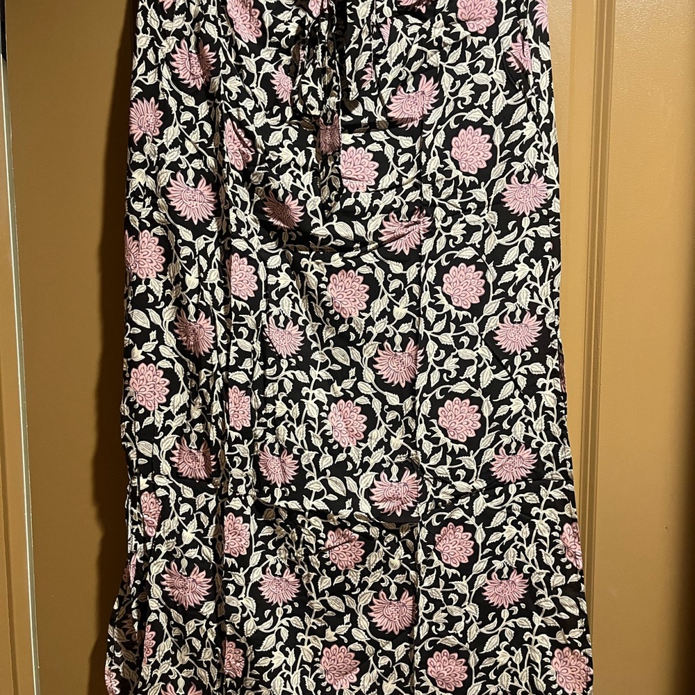 Dizzy Black and Pink Floral Maxi Skirt